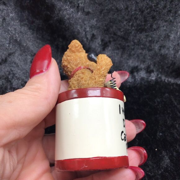 Boyd’s Bear Razz Bearies Carrie Out Figurine In Box 2004 2 Inch Vintage - Picture 6 of 11